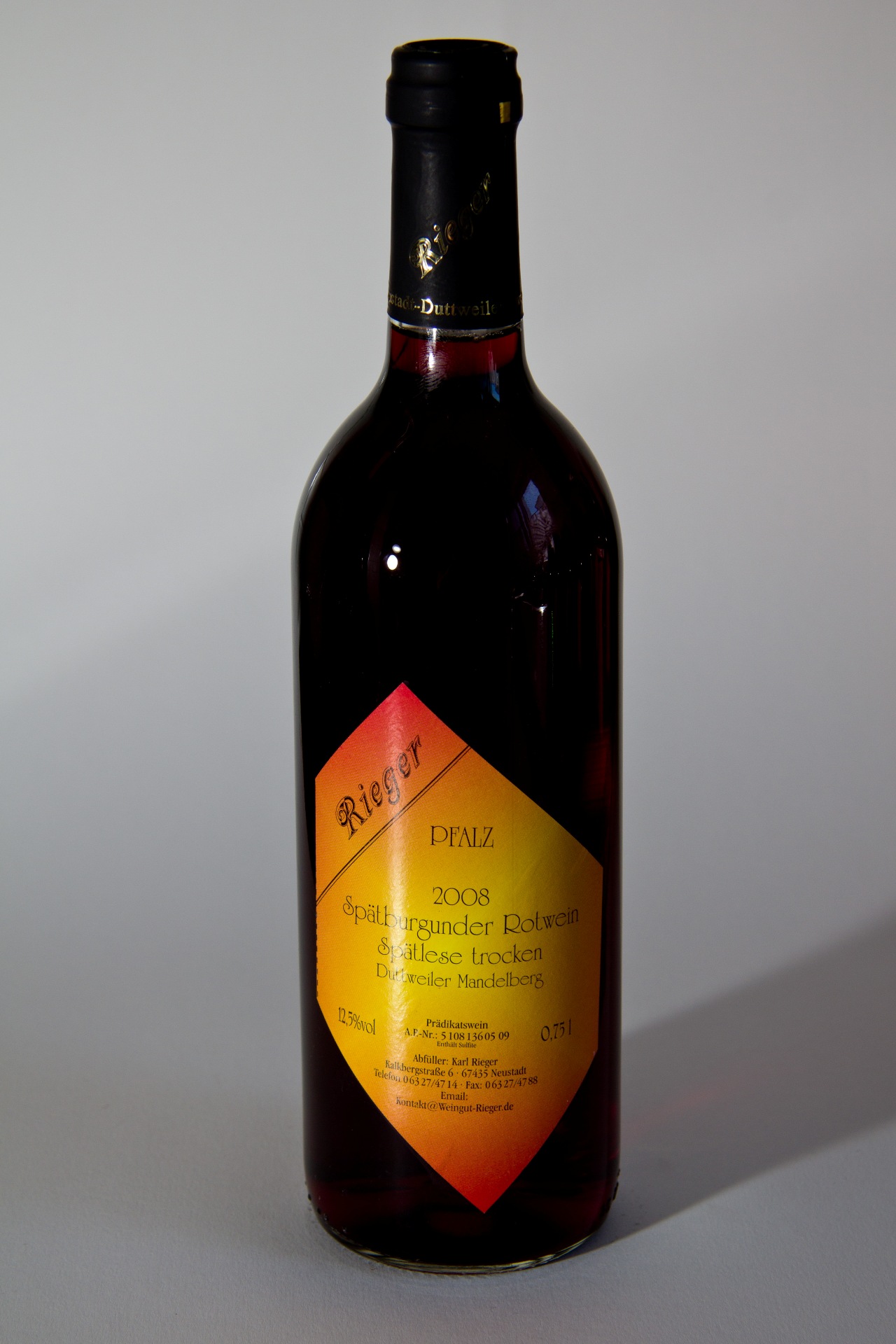 2008er Spätburgunder Rotwein - trocken